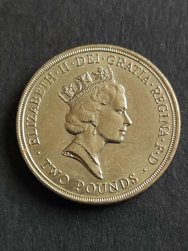 UK 2 Pounds 1986 UNC