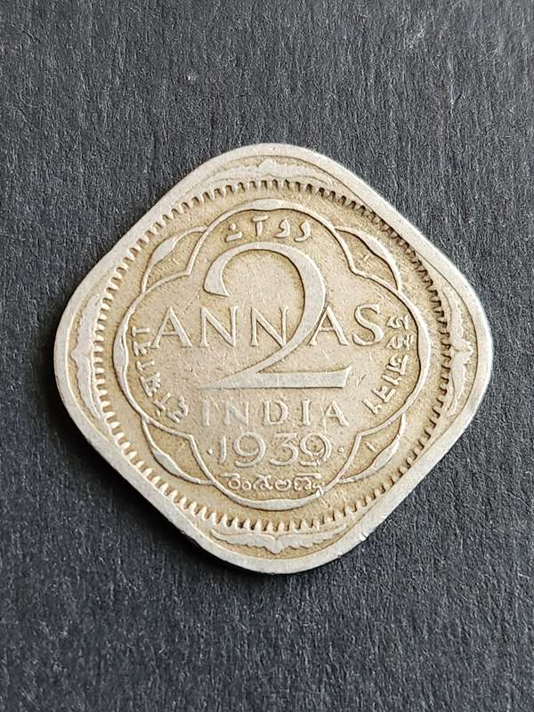 India 2 Annas  1939