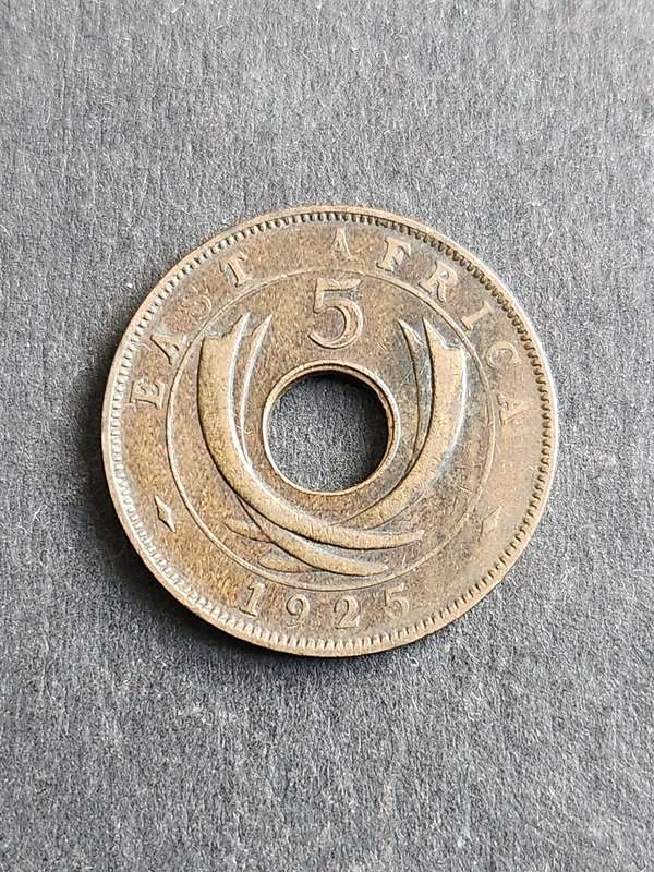 East Africa 5 Cents 1925
