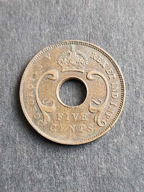 East Africa 5 Cents 1925