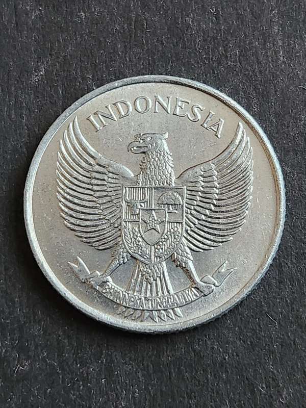 Indonesia 25 Sen 1957 (BU) Aliminium Coin