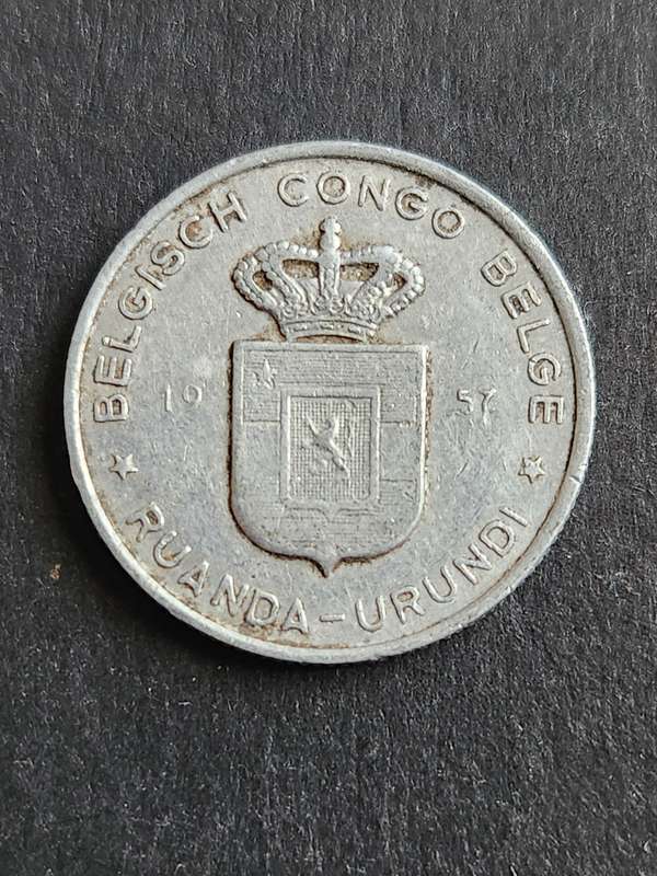 Belgium Congo One Franc 1957