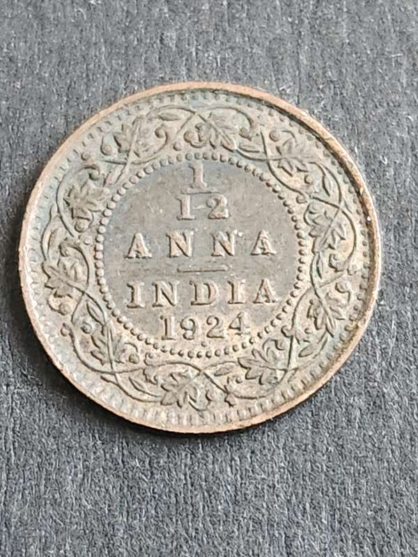 India One Twelfth Anna 1924