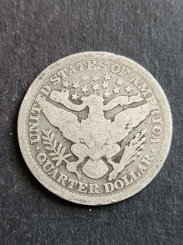 USA Liberty Barber Silver 1/4 Dollar 1899
