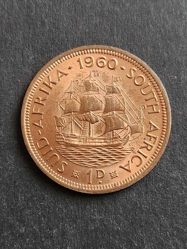 Union One Penny 1960 UNC