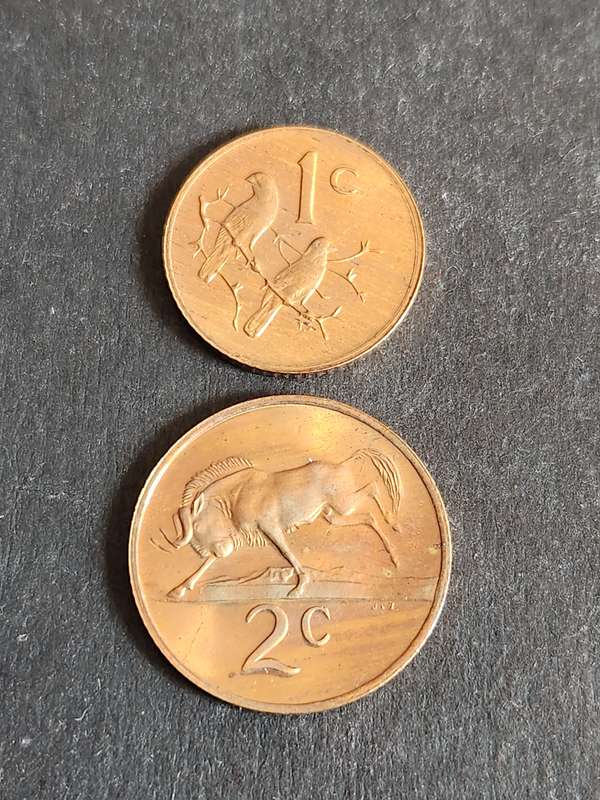 Republic One and Two Cents 1980 Proof