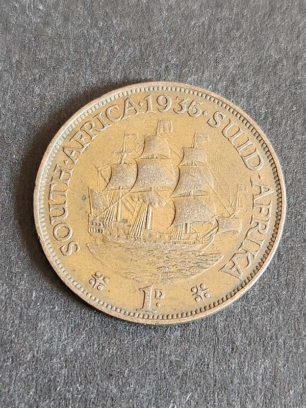 Union One Penny 1935
