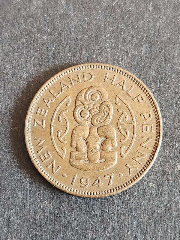 New Zealand 1/2 Penny 1947 (nice condition)