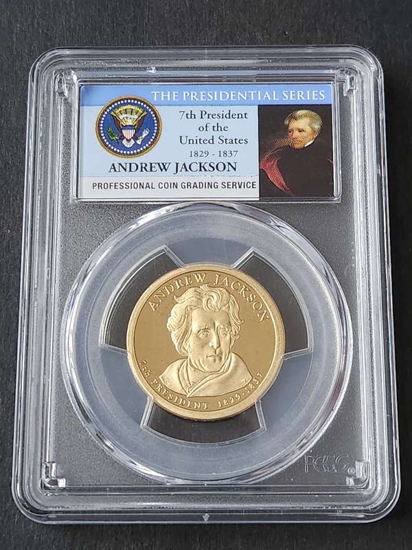 The Presidential Series USA 1 Dollar 2008-S 7th President of US Andrew Jackson 1829-1837