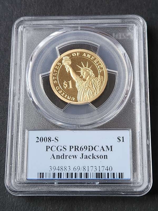 The Presidential Series USA 1 Dollar 2008-S 7th President of US Andrew Jackson 1829-1837