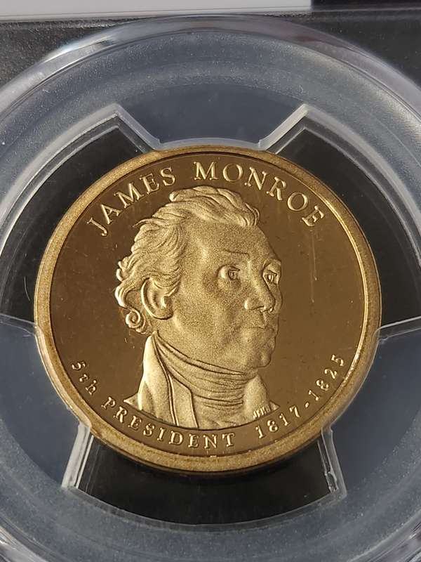 The Presidential Series USA 1 Dollar 2008-S 5th President of US James Monroe 1817-1825