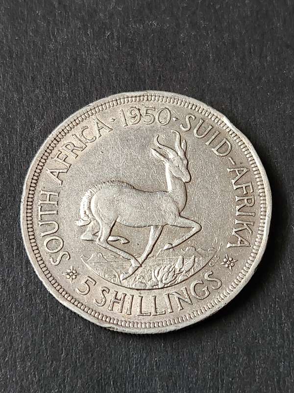 Union 5 Shillings 1950
