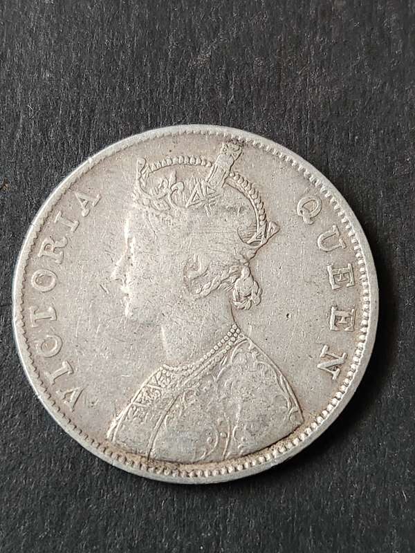 India One Rupee 1862 Silver