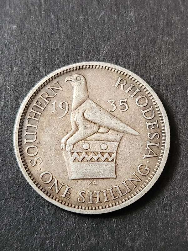 Southern Rhodesia One Shilling 1935 Silver