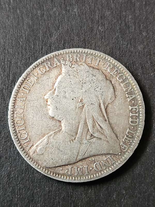 Queen Victoria One Florin 1901 Silver
