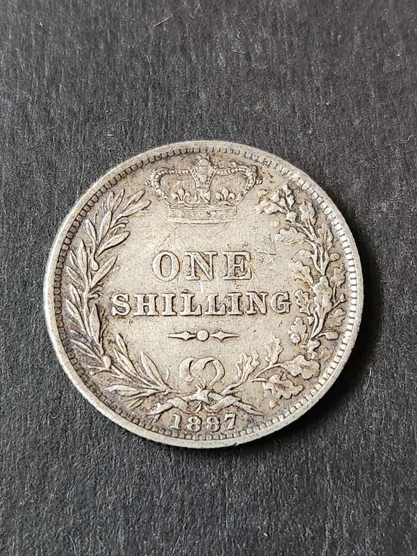 Queen Victoria Younghead One Shilling 1887 Silver
