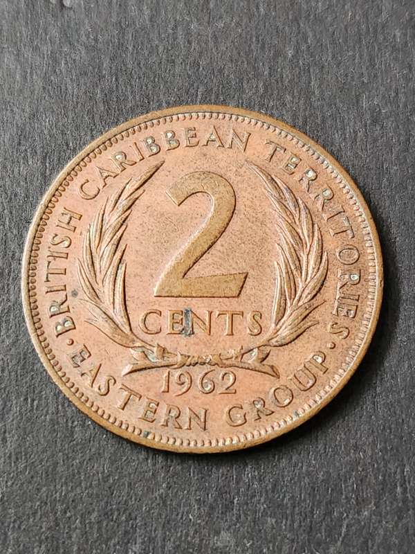 British Caribbean Territories Eastern Group 2 Cents 1962
