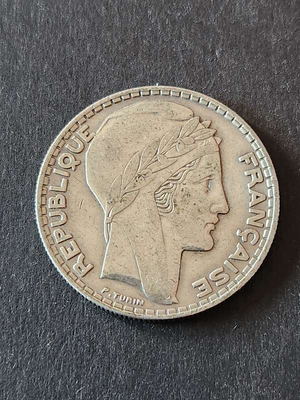 France 20 Francs 1933 Silver
