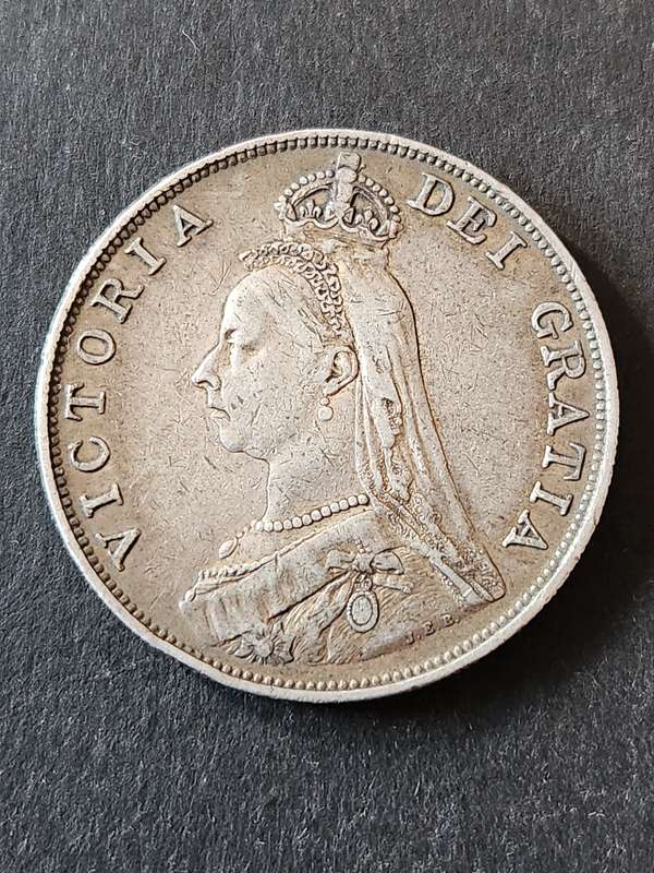 UK Double Florin Queen Victoria 1890 (nice condition)