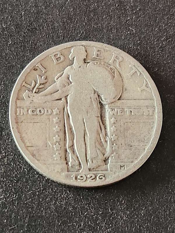 USA Standing Liberty Quarter Dollar 1926