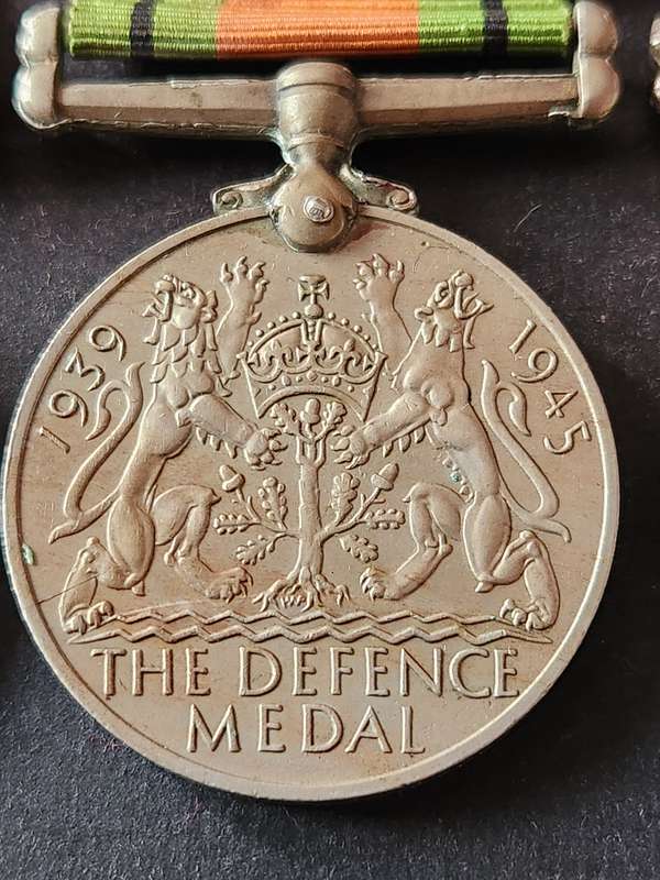 3 x WW2 Medals issued to GM Robert's 580144 - 1939-1945, Defence Medal and Africa Service Medal Silv