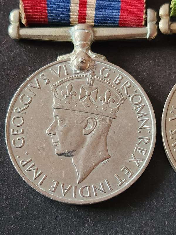 3 x WW2 Medals issued to GM Robert's 580144 - 1939-1945, Defence Medal and Africa Service Medal Silv