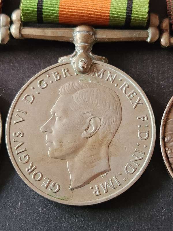 3 x WW2 Medals issued to GM Robert's 580144 - 1939-1945, Defence Medal and Africa Service Medal Silv