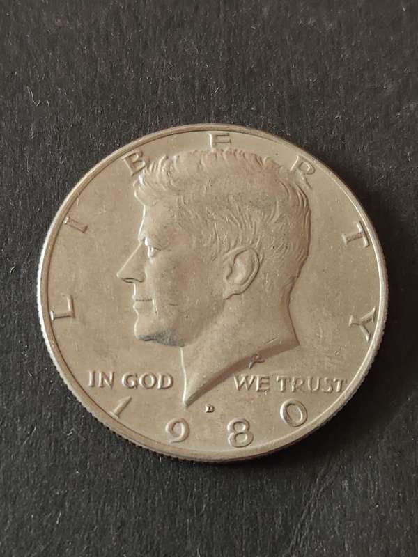 USA Kennedy 1/2 Dollar 1980D