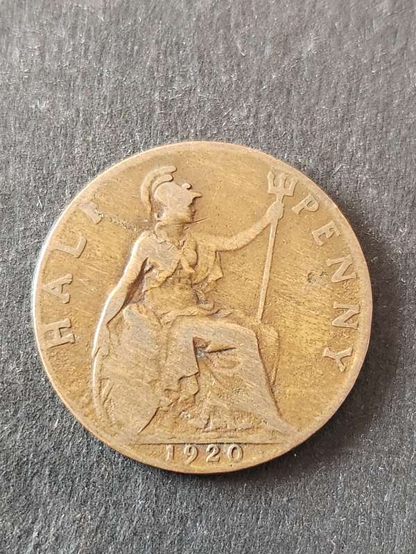 UK 1/2 Penny 1920