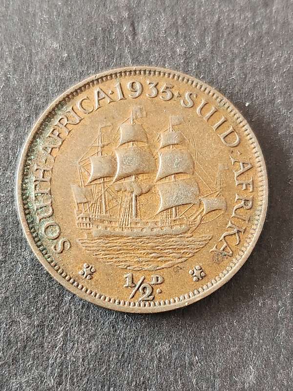 Union Half Penny 1935