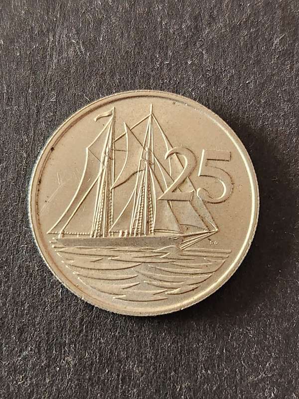 Cayman Islands 25 Pence 1972