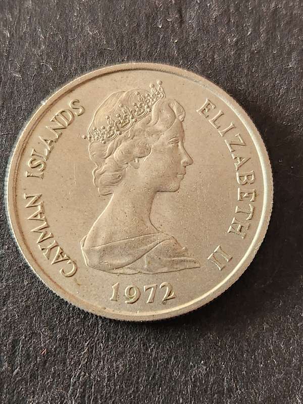 Cayman Islands 25 Pence 1972