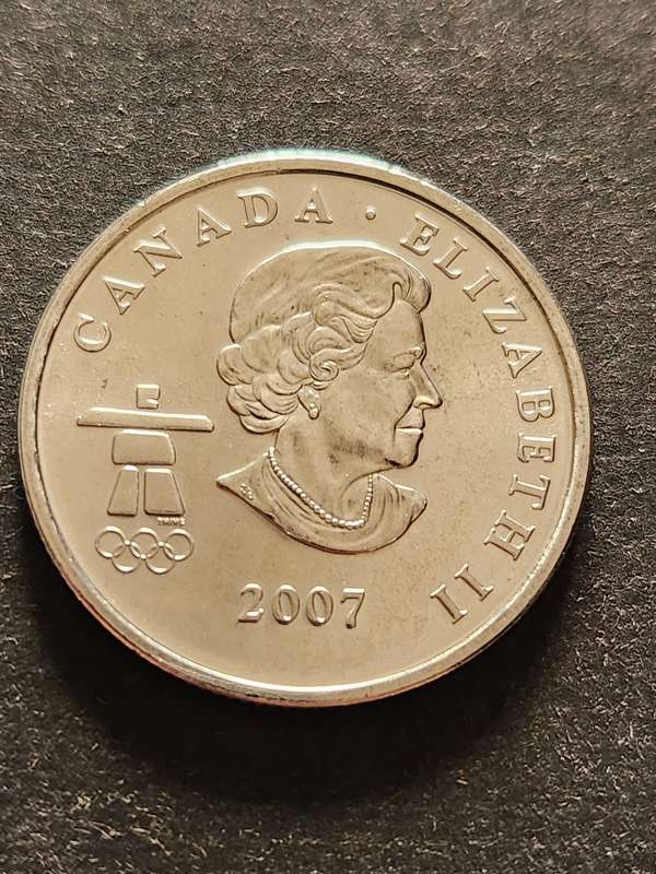 Vancouver 2010 Olympic Canada 25 Cents (Biathion) 2007 BU