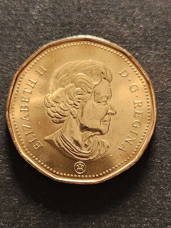Vancouver 2010 Olympic Canada 2008 Lucky Loonie One Dollar BU