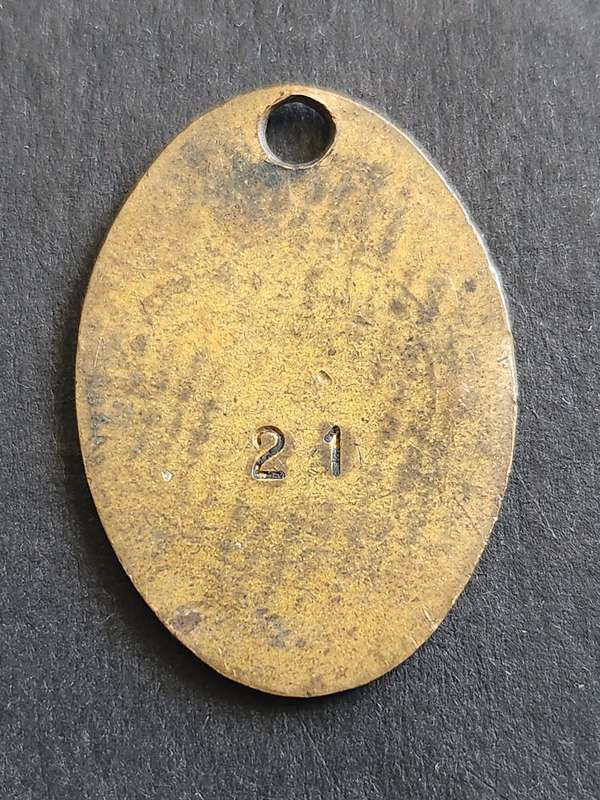 Union Club of SA (Durban) 25 Years Enamel Badge no. 21