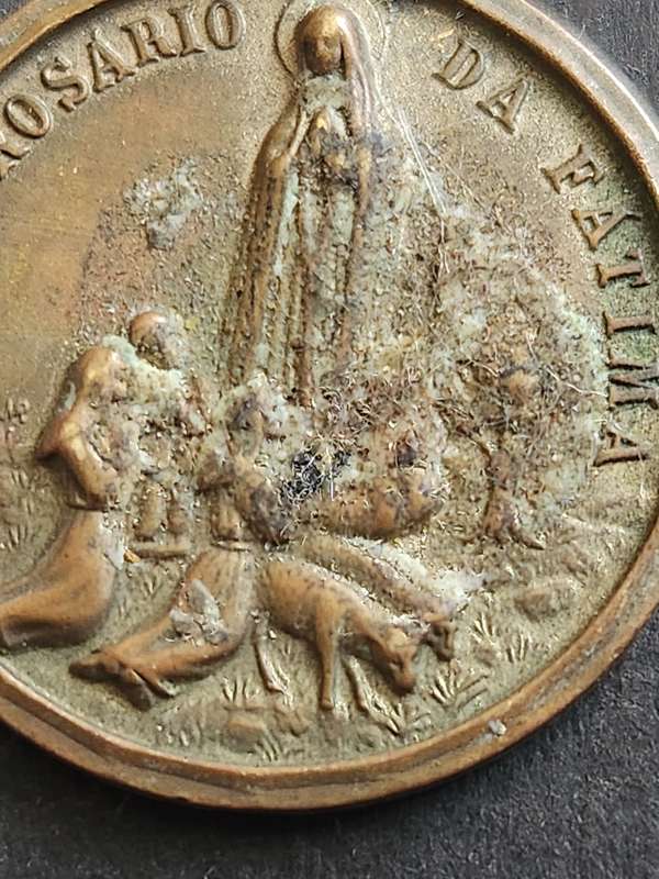 Portugal 1960 Our Lady of Rosary of Fatima Vintage Medal