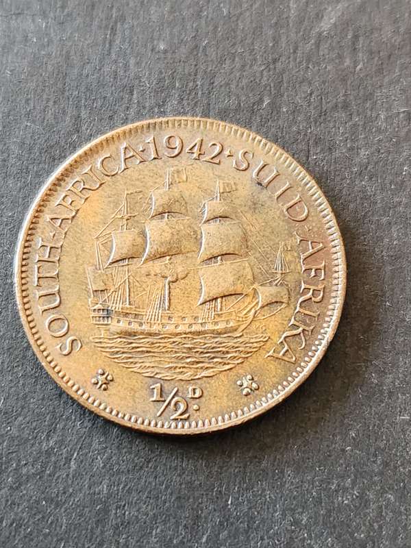 Union 1/2 Penny 1942