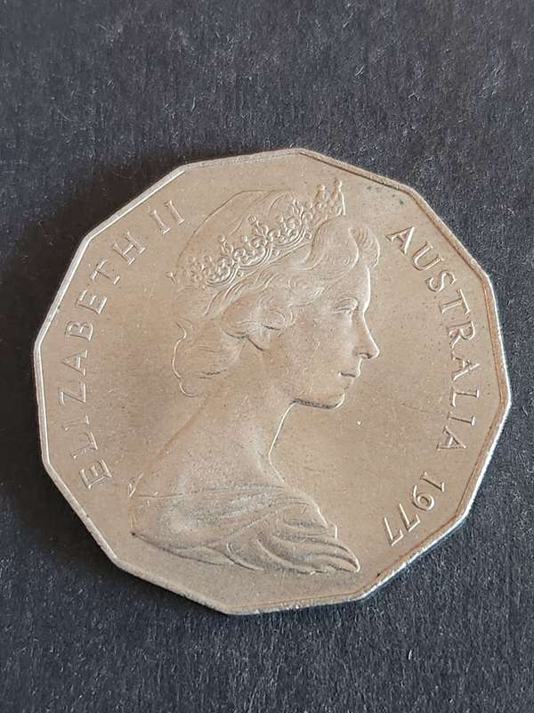 Australia 50 Cents Silver Jubilee 1977 (nice condition)