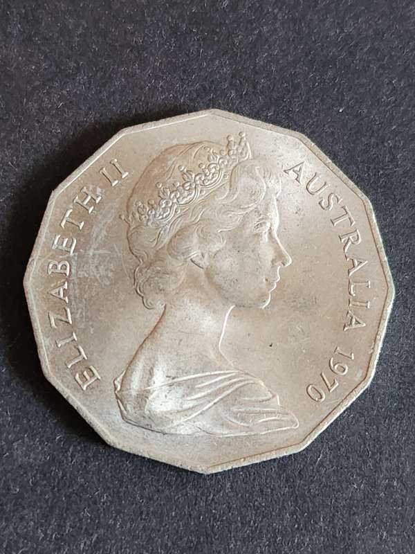 1970 Captain Cook Australia 50 Cent