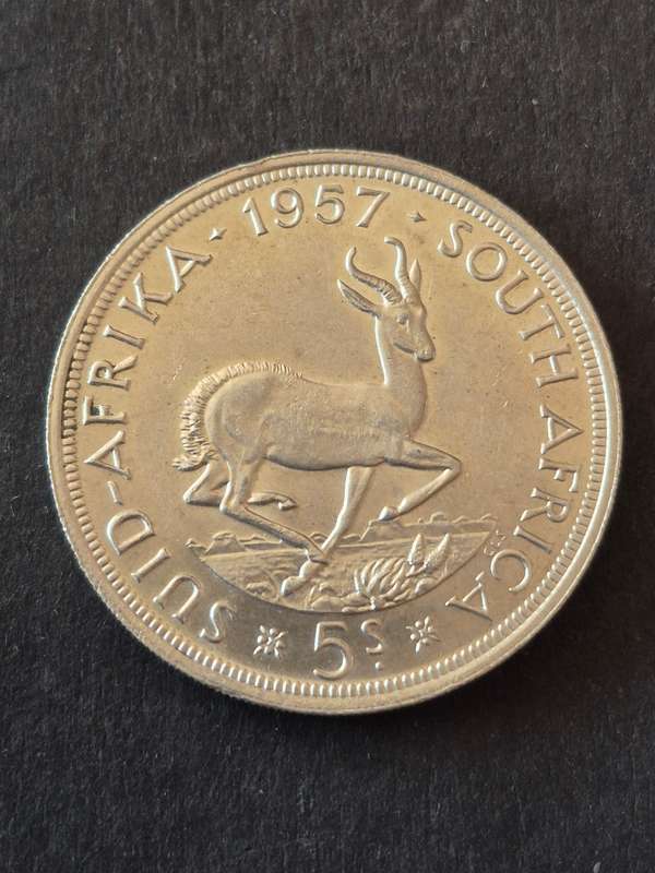 Union 5 Shillings 1957 (nice condition)