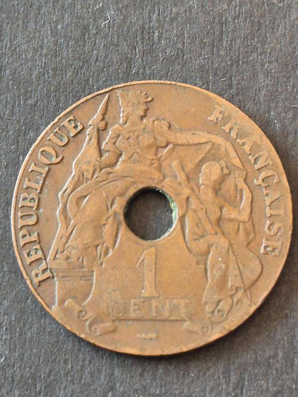 French Indo China One Centime 1923