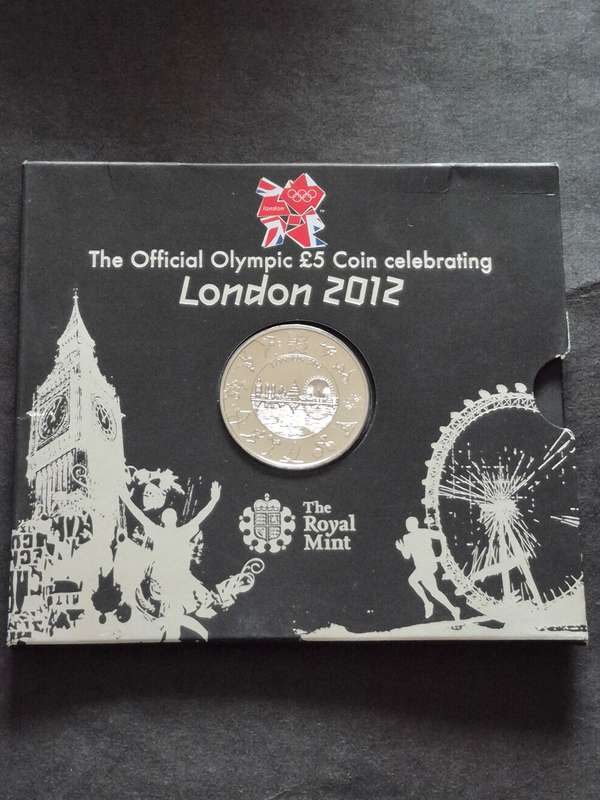 UK Five Pounds London Olympics 2012
