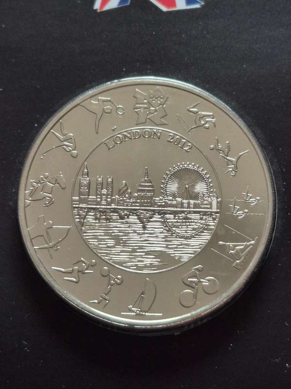 UK Five Pounds London Olympics 2012