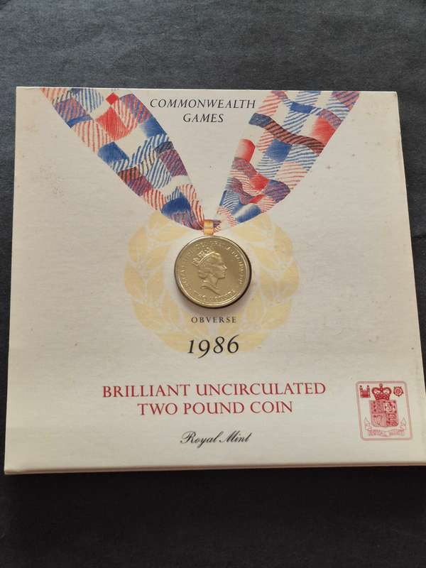 Commonwealth Games Commemorate £2 Coin 1986
