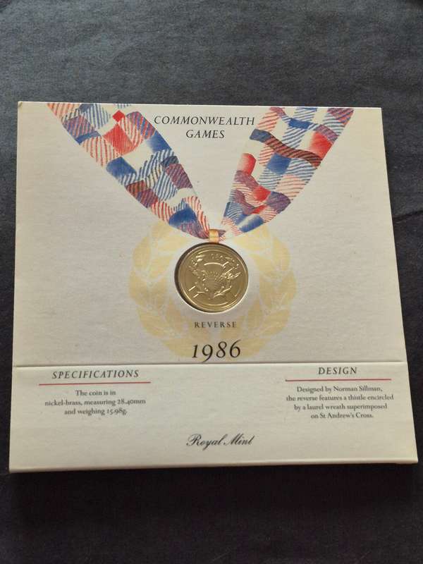 Commonwealth Games Commemorate £2 Coin 1986