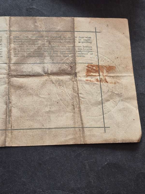 ZAR Een Pond Government Note 20.5.1900 signed by Auditor General J.S. Marais,Treasurer N.S. Malherbe