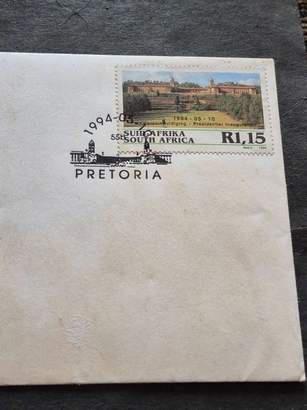 Republic of South Africa Presidential Inauguration R5 Coin First Day Cover