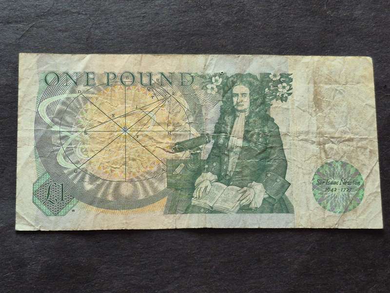 Queen Elizabeth II One Pound Note