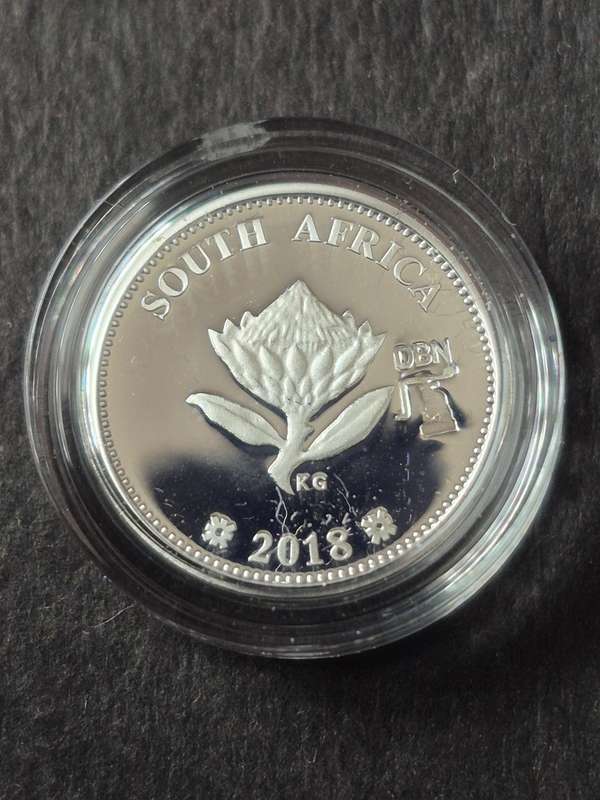 Silver Tickey 2 1/2 Cent Proof - 2018 Computed Tomography - Durban Fly Press