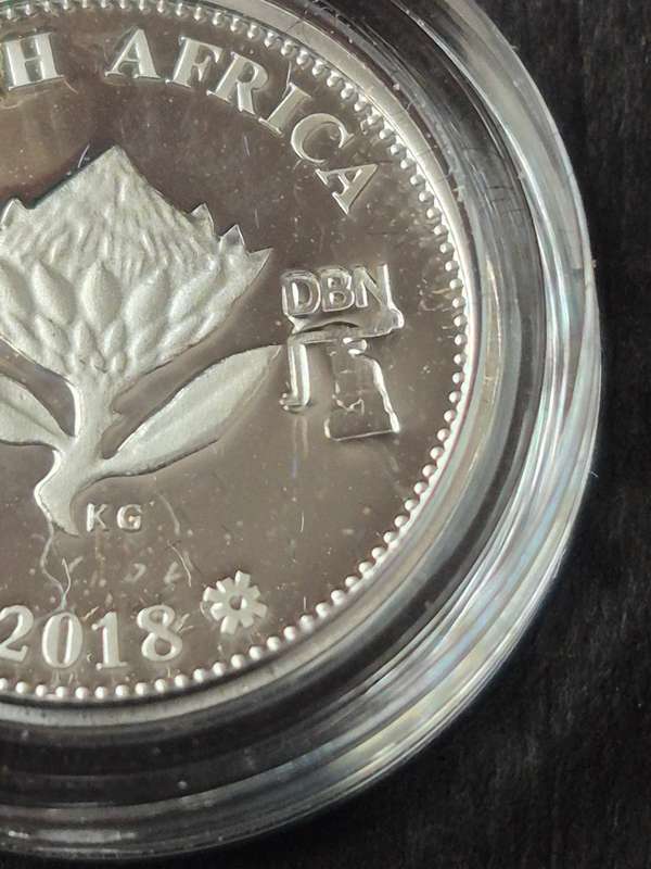 Silver Tickey 2 1/2 Cent Proof - 2018 Computed Tomography - Durban Fly Press